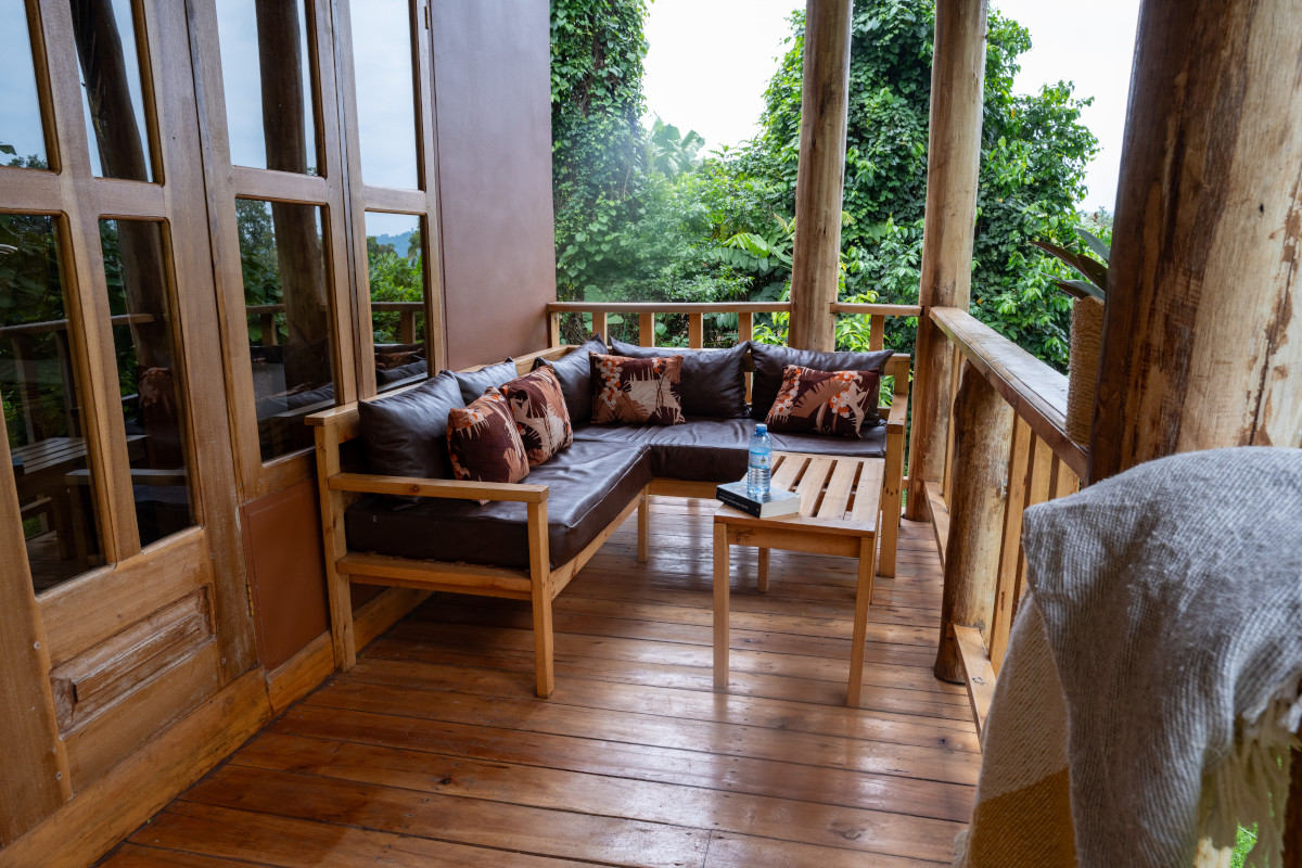 Balcony at the Bandas or cottages